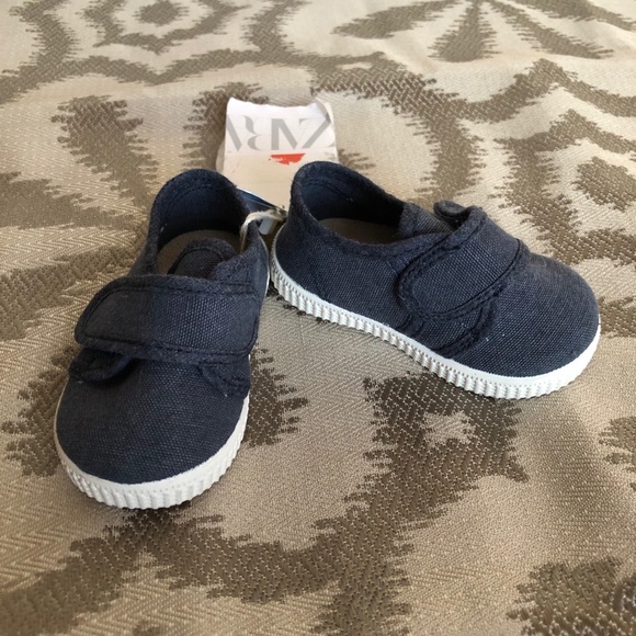 ZARA MINI BABY BLUE SNEAKERS Sz 1-1.5/3-6MONTH - Picture 10 of 11